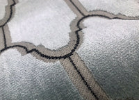 NEW! Novelty Italian Burnout Geometric Velvet Fabric - Upholstery- French Light Blue - Fancy Styles Fabric Pierre Frey Lee Jofa Brunschwig & Fils