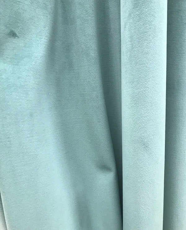 NEW! Designer Velvet Upholstery & Drapery Fabric - Tiffany Blue- BTY - Fancy Styles Fabric Pierre Frey Lee Jofa Brunschwig & Fils