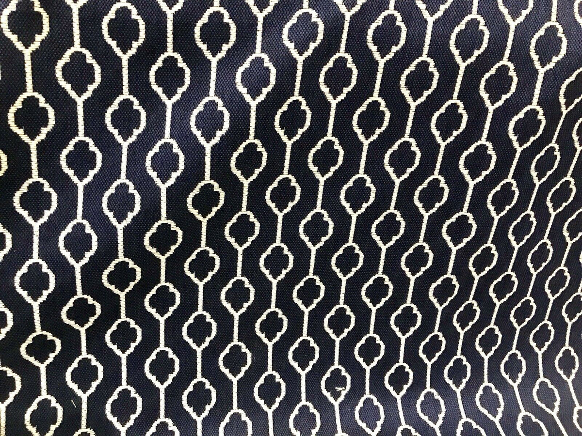 NEW Burnout Linen Inspired Upholstery Fabric- Indigo Blue Navy Geometric - Fancy Styles Fabric Pierre Frey Lee Jofa Brunschwig & Fils