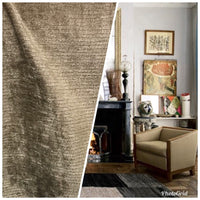SALE! Designer Velvet Chenille Fabric - Olive Taupe - Upholstery - Fancy Styles Fabric Pierre Frey Lee Jofa Brunschwig & Fils