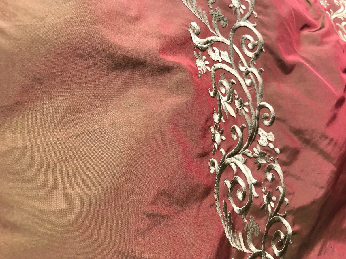 SALE! Designer 100% Silk Taffeta Interior Design Fabric - Antique Orange - Fancy Styles Fabric Pierre Frey Lee Jofa Brunschwig & Fils