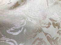 NEW! Designer Brocade Satin Floral Fabric- Antique Rose Gold -By The Yard - Fancy Styles Fabric Pierre Frey Lee Jofa Brunschwig & Fils