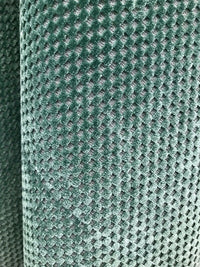 NEW Designer Velvet Checkered Upholstery Fabric - Spearmint Green- By the yard - Fancy Styles Fabric Pierre Frey Lee Jofa Brunschwig & Fils