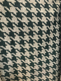 NEW Designer Upholstery Oversized Houndstooth Pattern Fabric - Green & Natural - Fancy Styles Fabric Pierre Frey Lee Jofa Brunschwig & Fils