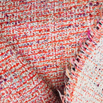 Designer Upholstery Heavyweight Tweed Fabric- Red White- Sold By The Yard - Fancy Styles Fabric Pierre Frey Lee Jofa Brunschwig & Fils