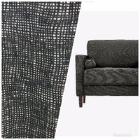 NEW Designer Upholstery Nubby Tweed Chenille Gingham Fabric- Black White - Fancy Styles Fabric Pierre Frey Lee Jofa Brunschwig & Fils