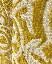 NEW! King Retro Swirl Pattern Chenille Fabric Upholstery Mustard Yellow - Fancy Styles Fabric Pierre Frey Lee Jofa Brunschwig & Fils
