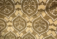 NEW Double Sided Burnout Chenille Velvet Fabric- Mustard Yellow- Upholstery - Fancy Styles Fabric Boutique