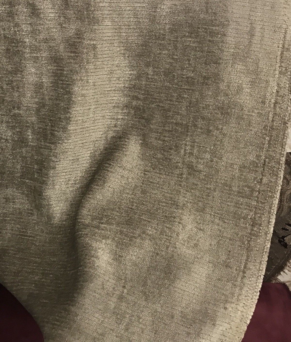 SALE! Designer Velvet Chenille Fabric - Olive Taupe - Upholstery - Fancy Styles Fabric Pierre Frey Lee Jofa Brunschwig & Fils