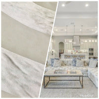 NEW Lady Gabriella Designer Velvet Striped Drapery & Upholstery Fabric - Ivory BTY - Fancy Styles Fabric Pierre Frey Lee Jofa Brunschwig & Fils