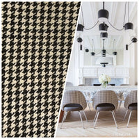 Designer Upholstery Gingham Houndstooth Tweed Fabric- 56” Wide -BTY - Fancy Styles Fabric Pierre Frey Lee Jofa Brunschwig & Fils