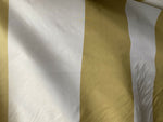NEW 100% Silk Taffeta Gold & Cream Striped Fabric - Fancy Styles Fabric Pierre Frey Lee Jofa Brunschwig & Fils