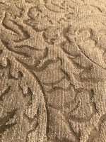 NEW Burnout Chenille Velvet Fabric- Taupe And Beige- Upholstery - Fancy Styles Fabric Pierre Frey Lee Jofa Brunschwig & Fils