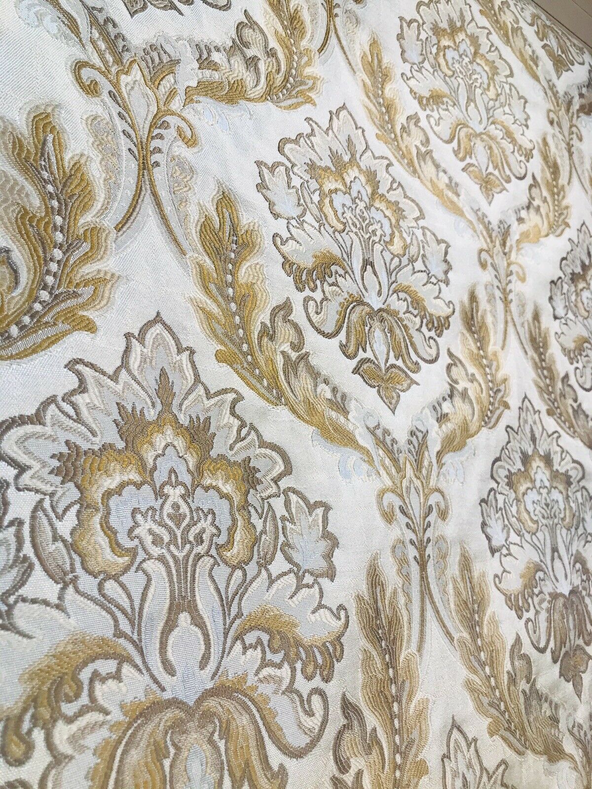 NEW! Sir Drew Brocade Damask French Upholstery Fabric- Camel, Cream, Taupe - Fancy Styles Fabric Pierre Frey Lee Jofa Brunschwig & Fils