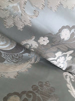 NEW! SALE! Duke Noah Designer Brocade Satin Fabric- Blue- Upholstery Damask Drapery - Fancy Styles Fabric Pierre Frey Lee Jofa Brunschwig & Fils