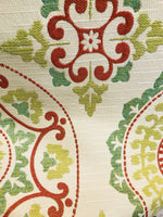 NEW! Suzani Linen Rayon Upholstery and Decorating Brocade Fabric - Fancy Styles Fabric Boutique