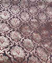 NEW Novelty Made In Italy Burnout Chenille Velvet Fabric Silver-Pink Upholstery - Fancy Styles Fabric Boutique