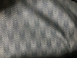 Countess Claire Designer Upholstery Herringbone Chevron Pattern Tweed Fabric -Blue-Gray - Fancy Styles Fabric Pierre Frey Lee Jofa Brunschwig & Fils