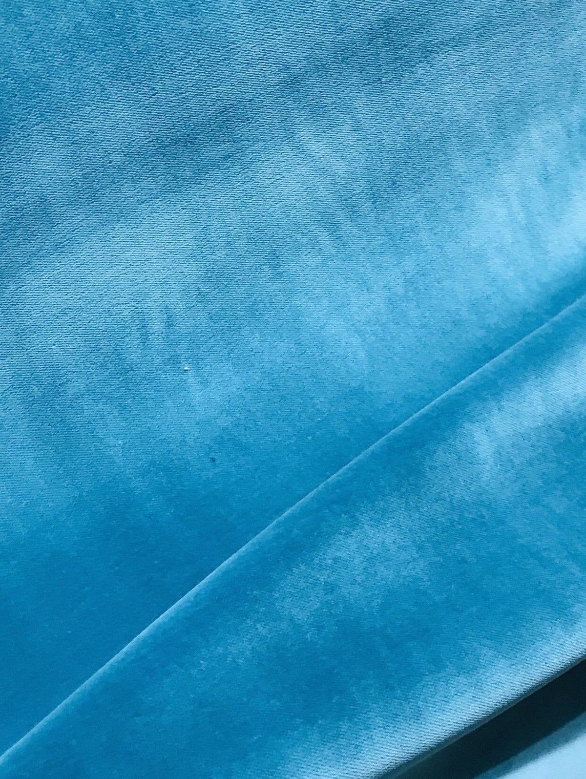 NEW Designer Soft Velvet Upholstery Fabric - Turquoise - By the yard - Fancy Styles Fabric Boutique