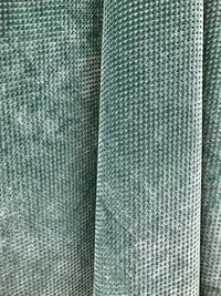 NEW Designer Velvet Checkered Upholstery Fabric - Spearmint Green- By the yard - Fancy Styles Fabric Pierre Frey Lee Jofa Brunschwig & Fils