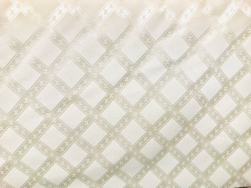 NEW SALE! Lady Beth Designer Brocade Drapery Fabric- Ivory- Upholstery Damask - Fancy Styles Fabric Pierre Frey Lee Jofa Brunschwig & Fils