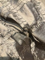 NEW! Designer 100% Silk Taffeta Dupioni Diamond Ruffle Drapery Fabric-  Gold - Fancy Styles Fabric Pierre Frey Lee Jofa Brunschwig & Fils