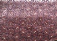 NEW Novelty Made In Italy Burnout Chenille Velvet Fabric Silver-Pink Upholstery - Fancy Styles Fabric Boutique