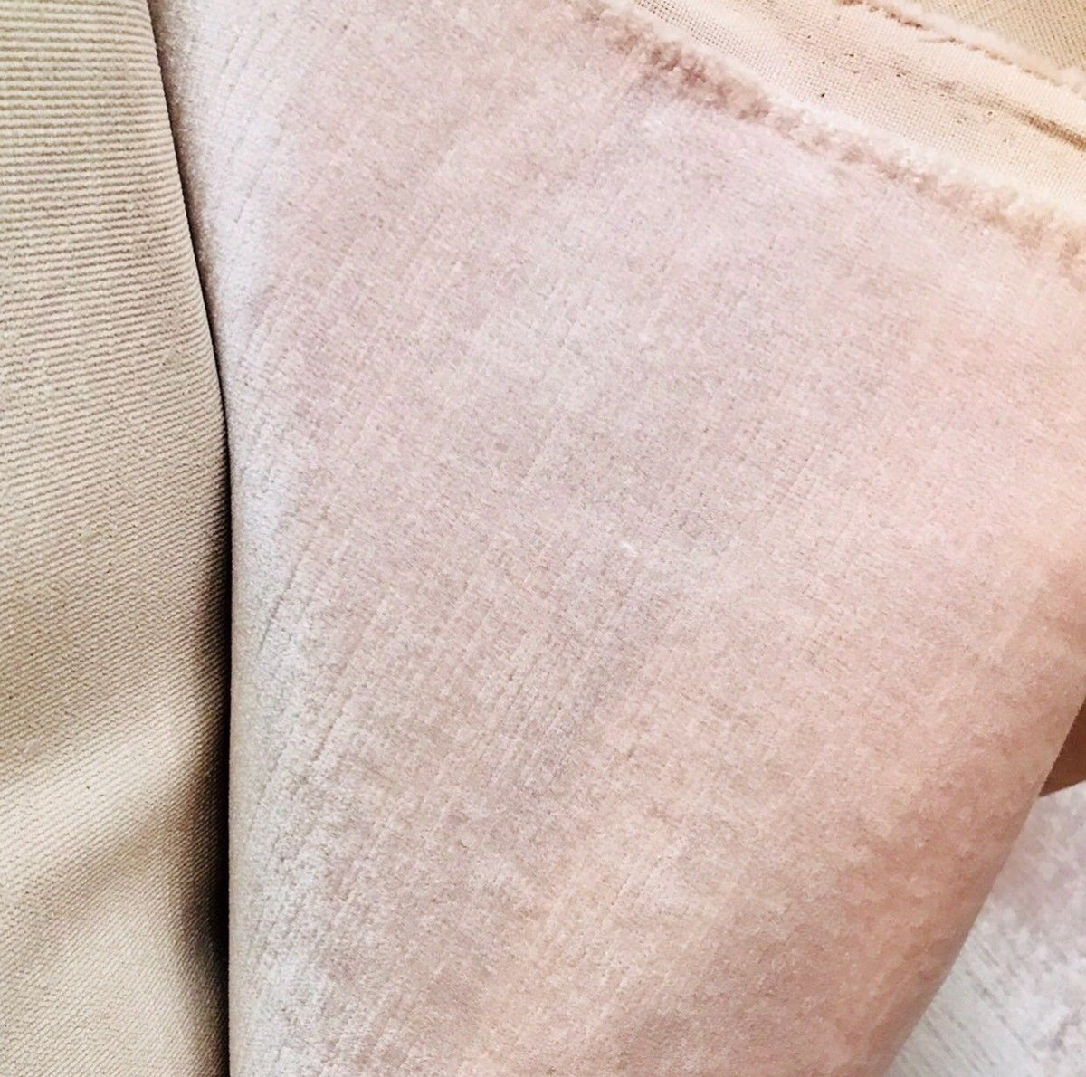 NEW! Designer Upholstery Velvet Fabric With Antique Sheen - Ballet Pink - Fancy Styles Fabric Pierre Frey Lee Jofa Brunschwig & Fils