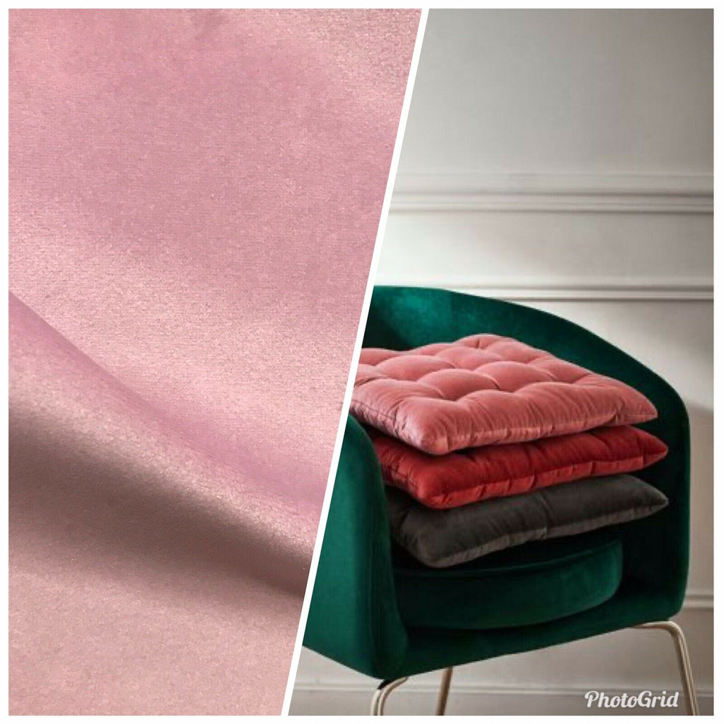 Designer Drapery & Decorating Velvet Fabric - Light Pink- BTY - Fancy Styles Fabric Pierre Frey Lee Jofa Brunschwig & Fils