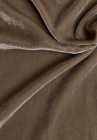 Designer Silk Rayon Velvet Fabric Warm Taupe - By The Yard - Fancy Styles Fabric Pierre Frey Lee Jofa Brunschwig & Fils