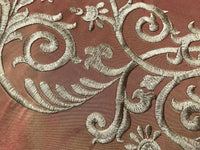 SALE! Designer 100% Silk Taffeta Interior Design Fabric - Antique Orange - Fancy Styles Fabric Pierre Frey Lee Jofa Brunschwig & Fils