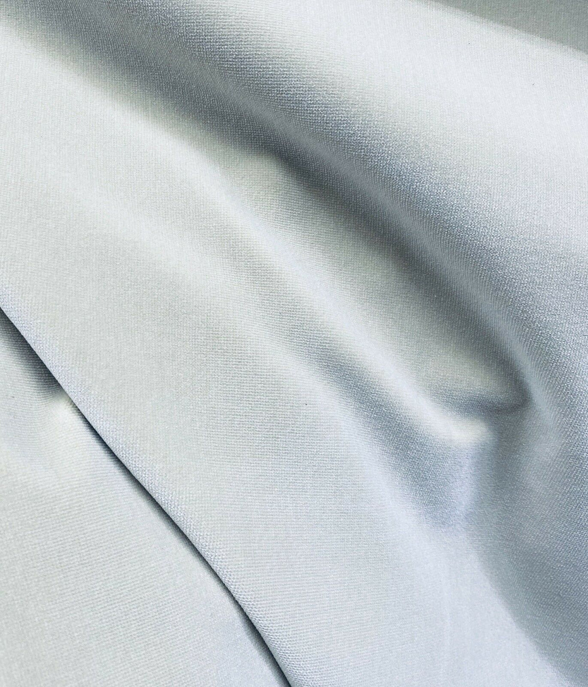 NEW! Prince Oliver- Designer 100% Cotton -Made In Belgium- Upholstery Velvet Fabric - Ice Blue - Fancy Styles Fabric Pierre Frey Lee Jofa Brunschwig & Fils