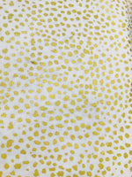 Designer 100% Cotton Woven Fabric- Leopard Gold And White- Sold By The yard - Fancy Styles Fabric Pierre Frey Lee Jofa