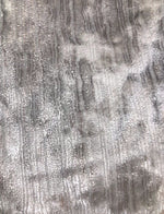 SWATCH- Designer Italian Crushed Velvet Chenille Upholstery Fabric - Silver Gray - Fancy Styles Fabric Boutique