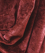 NEW! Designer Super Thick And Soft Chenille Velvet Fabric - Borolo Wine Red BTY - Fancy Styles Fabric Pierre Frey Lee Jofa Brunschwig & Fils