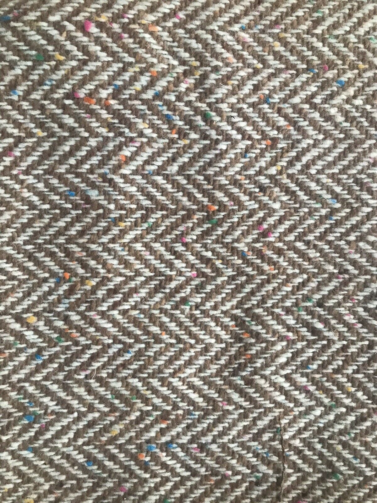 Lady Paige Novelty Designer Wool Oversized Herringbone Chevron Pattern Tweed Fabric - Camel - Fancy Styles Fabric Pierre Frey Lee Jofa Brunschwig & Fils