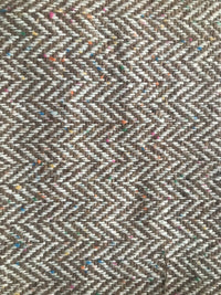 Lady Paige Novelty Designer Wool Oversized Herringbone Chevron Pattern Tweed Fabric - Camel - Fancy Styles Fabric Pierre Frey Lee Jofa Brunschwig & Fils