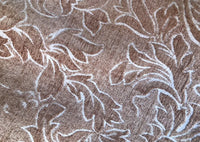 SALE! Designer Velvet Chenille Burnout Fabric - Antique Dusty Peach - Fancy Styles Fabric Pierre Frey Lee Jofa Brunschwig & Fils