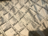 NEW! Designer 100% Silk Taffeta Dupioni Diamond Ruffle Drapery Fabric-  Gold - Fancy Styles Fabric Pierre Frey Lee Jofa Brunschwig & Fils