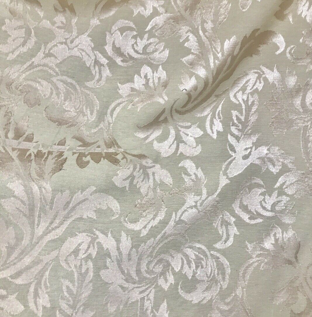 NEW! Designer Brocade Satin Floral Fabric- Antique Rose Gold -By The Yard - Fancy Styles Fabric Pierre Frey Lee Jofa Brunschwig & Fils