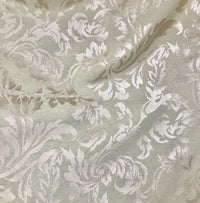 NEW! Designer Brocade Satin Floral Fabric- Antique Rose Gold -By The Yard - Fancy Styles Fabric Pierre Frey Lee Jofa Brunschwig & Fils