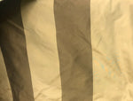 NEW Designer 100% Silk Dupioni Stripes Fabric -Brown And Gold 55” Wide BTY - Fancy Styles Fabric Pierre Frey Lee Jofa Brunschwig & Fils