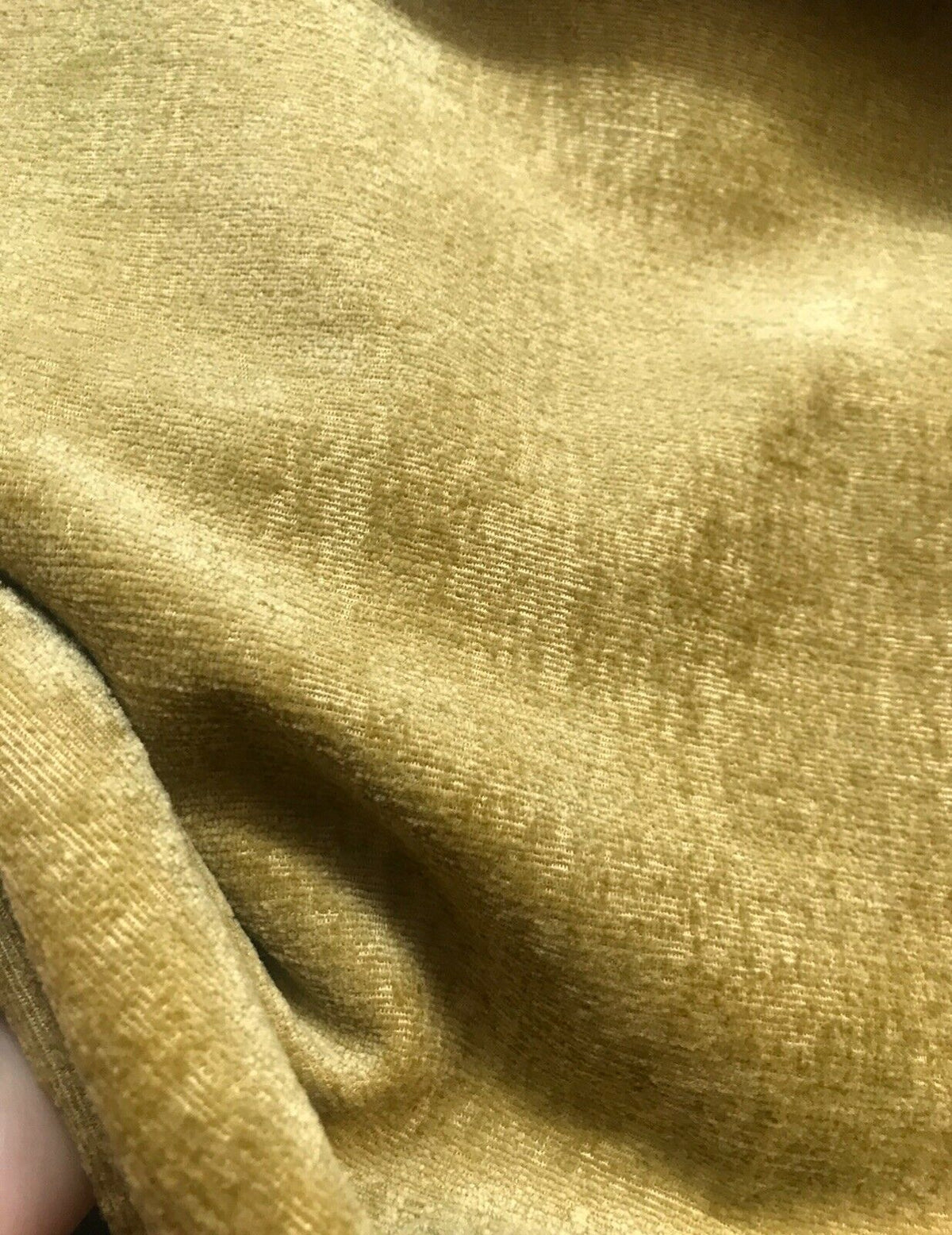 NEW! Designer Super Thick And Soft Chenille Velvet Fabric - Mustard Yellow BTY - Fancy Styles Fabric Pierre Frey Lee Jofa Brunschwig & Fils