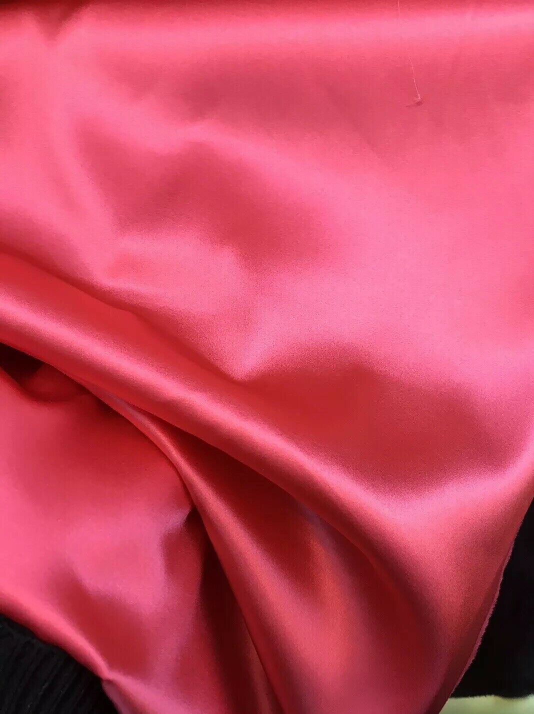 NEW Designer 100% Silk Charmeuse Fabric - Fuchsia Hot Pink- Sold by yard - Fancy Styles Fabric Pierre Frey Lee Jofa Brunschwig & Fils