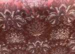 Duke Gary Designer Brocade Satin Damask Floral Fabric- Rust Red - Upholstery G4 - Fancy Styles Fabric Pierre Frey Lee Jofa Brunschwig & Fils