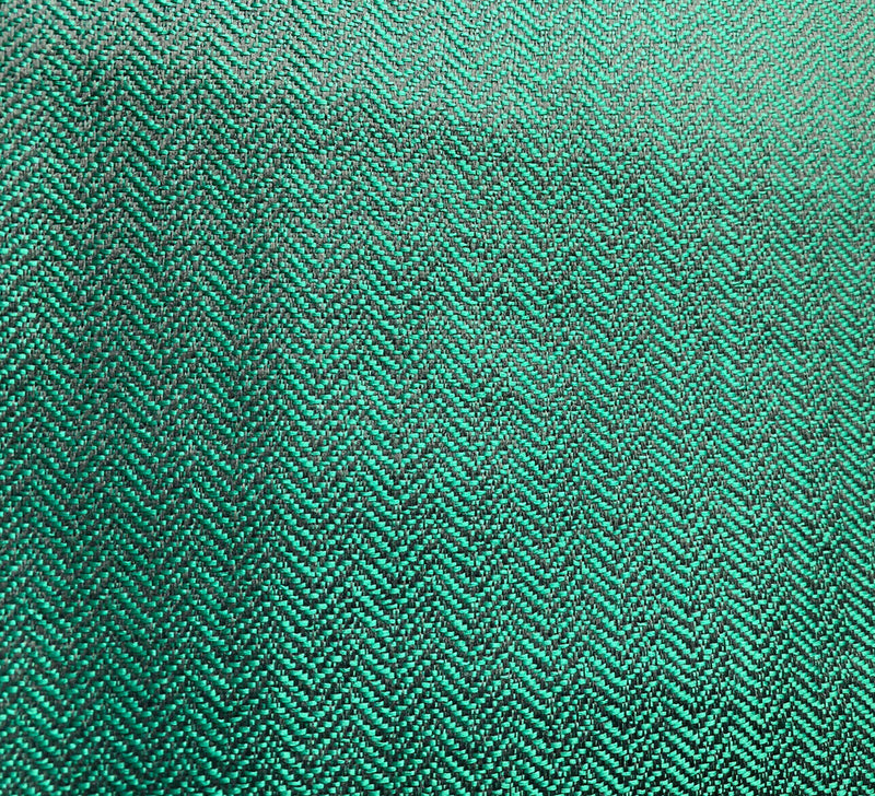 NEW Lady Prue Two-Tone Upholstery Herringbone Chevron Pattern Tweed Fabric -Green & Black - Fancy Styles Fabric Pierre Frey Lee Jofa Brunschwig & Fils