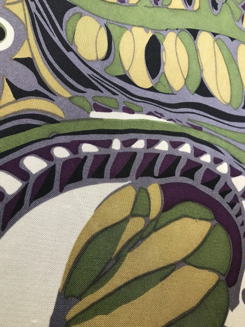 Close-Out Designer Retro Print 100% Silk Jersey Fabric - Fancy Styles Fabric Pierre Frey Lee Jofa