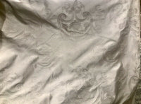 NEW! 100% Silk Jacquard Neoclassical Fabric - Tone On Tone Light Gray- Damask - Fancy Styles Fabric Pierre Frey Lee Jofa Brunschwig & Fils