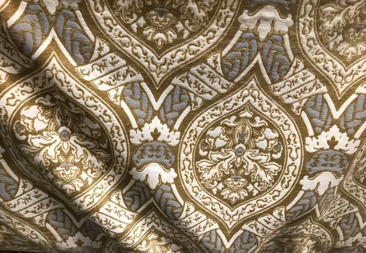 NEW Double Sided Burnout Chenille Velvet Fabric- Mustard Yellow- Upholstery - Fancy Styles Fabric Boutique