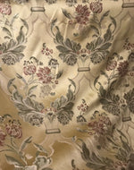 NEW SALE 110” Wide Princess Holly Designer Brocade Satin Fabric- Antique Yellow Gold Floral Damask - Fancy Styles Fabric Pierre Frey Lee Jofa Brunschwig & Fils